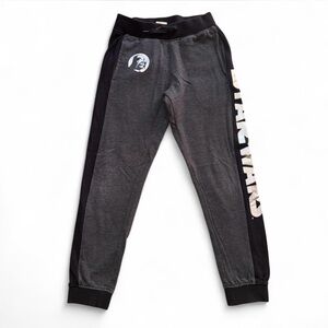 Star Wars Boys Darth Vader Fleece Joggers Gray Size Medium (M)